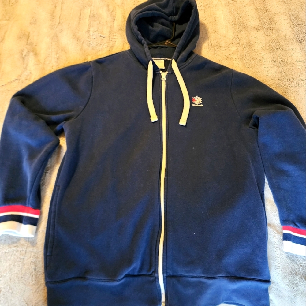 Mens Reebok Zip Up Hoodie